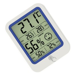 Kisangel Thermometer Indoor Digital Indoor Hygrometer Room Temperature Humidity Monitor Small Digital Temperature Gauge Humidity Gauge Indoor Mini Hygrothermograph Plastic Wire Vertical