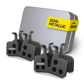 Borgen 2 Pairs of Brake Pads Bicycle Disc Brake - Suitable for MT5, MT7 - Semi-Metallic Compatible with Magura 9 P Brake Pads