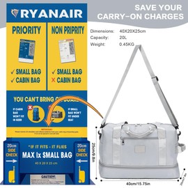 Personal Item Bag Small Travel Duffle Bag Weekender Bag Overnight Bag for Women and Men Waterproof Sport Gym Bag, Hospital Bag with Shoulder Strap, Shoe Compartment