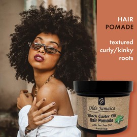 Olde Jamaica Black Castor Oil Hair Pomade, 4 Fl Oz (Pack of 1)