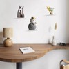 2 Pcs Small White Floating Shelves, Mini Small White Wall