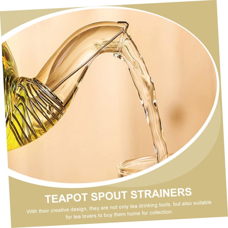 ULTECHNOVO 20Pcs Stainless Steel Tea Pot Filters Spring Strainers for