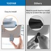 Yuoyar 2 Packs Magnetic Sunglass Holder for Car Visor -