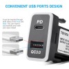 Universal Car Charger Type-C PD & QC3.0 Dual USB Port
