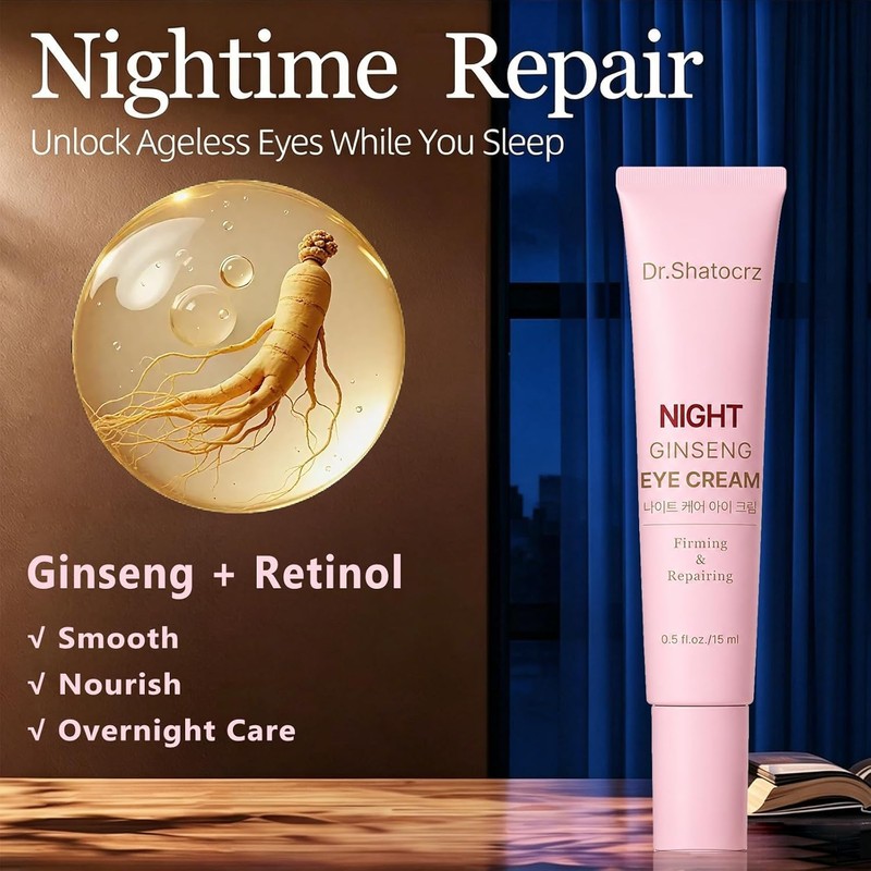 Dr. Shatocrz Day & Night Eye Cream for Eye Bags,Dark