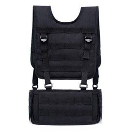 tooloflife Black Multifunctional Outdoor Vest Modular Waistcoat Light-Weight Plate Carrier for Paintball, Hunting, Fishing, Hiking, Camping, Training