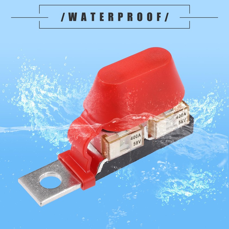 X AUTOHAUX 400A MRBF Terminal Fuse Block Kit, Double Studs