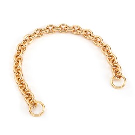 Fashionable Heavy Aluminum O Shape Metal Chain Handle Shoulder Straps Replacement for Women's Handbag,Shoulder Bag (Gold)