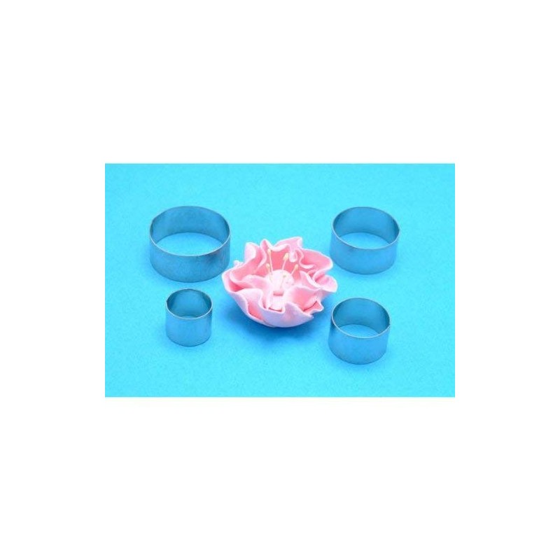 PME Stainless Steel Briar Rose Petal Cutters, Set of 4