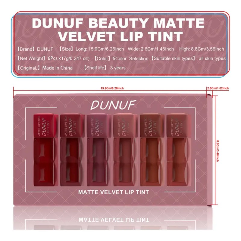 Q6piece Easyapply Matte Lip Gloss Set Q
