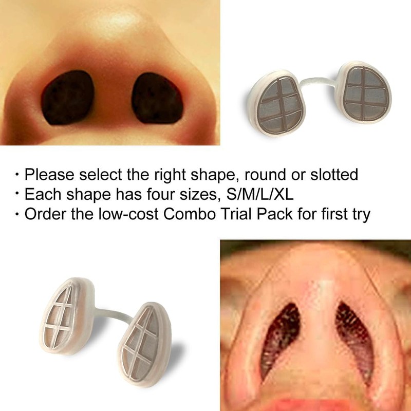 WoodyKnows Ultra-Breathable Nasal Filters (Nasal Filter-round 6 Pack, Medium (Pack