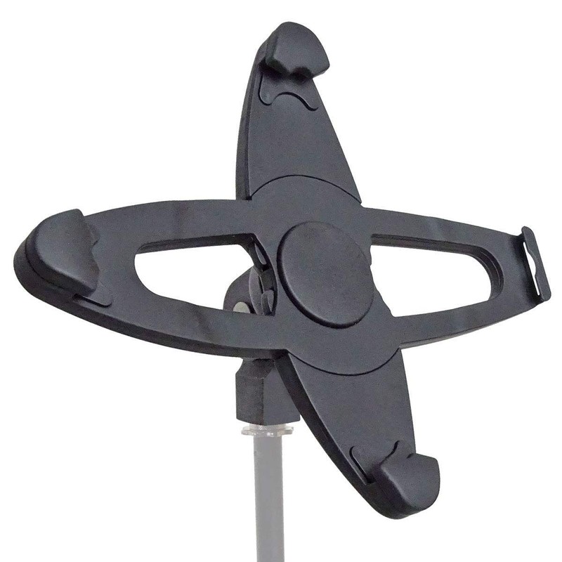 keepdrum MS096 Microphone Stand Straight + iPH01 Tablet Pad Holder