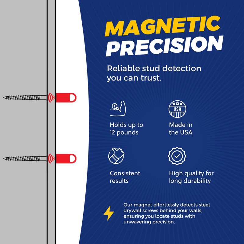 MagnetPal - Magnetic Wall Stud Finder, Best Magnet Stud Finder,