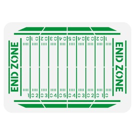 FINGERINSPIRE Football Field Stencil for Painting 8.3x11.7inch 14 Mil Painting Template Plastic Lines Numbers Patterns Stencil DIY Craft Yardlines Painting Stencil Reusable Stencil for DIY Craft Decor