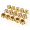 GASHER 1/2"NPT Brass Pipe Cap, NPT Female Thread Socket Pipe