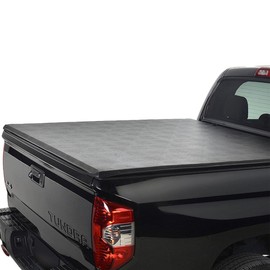 Kucaruce Soft Vinyl Lock & Roll-Up Tonneau Cover,5.5FT/67" No Drill Truck Bed Cover Fit For 2016-now Nissan Titan Short Bed