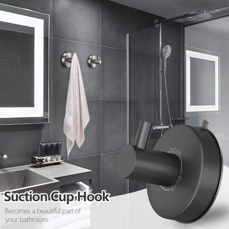 DGYB Suction Cup Hooks - Set of 2 Towel Hooks