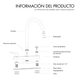 Solvex Mezcladora Para Fregadero, Grifos De Cocina, Sp-80066