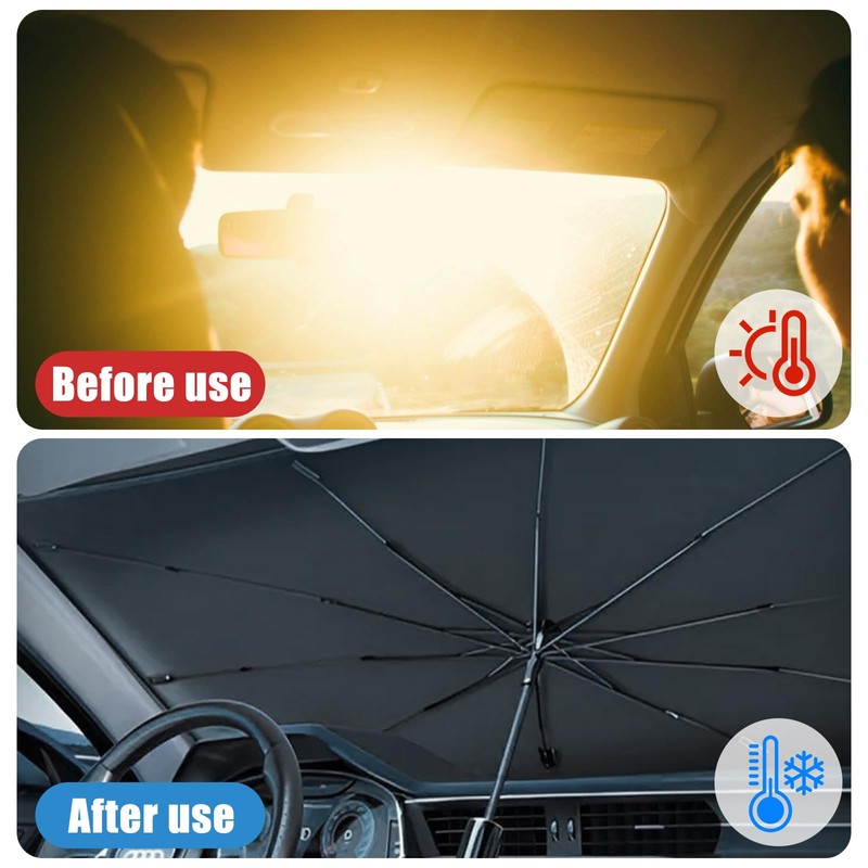 Car Windshield Sun Shade Sun Visor Car Windshield Indoor Foldable