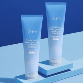 Makeprem 메이크프렘 세이프 미 아미노 리프레시 클렌징 폼 150ml 1+1 (+클렌징폼 20ml Makeprem Safe Me Amino Refresh Cleansing Foam 150ml 1+1 (+Cleansing Foam 20ml)