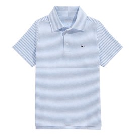 vineyard vines Boys' Bradley Stripe Sankaty Polo, Ocean Breeze Tejeda, 7
