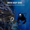 Diving Headlamp Flashlight IPX68 Waterproof Super Bright 1200LM 3 Light