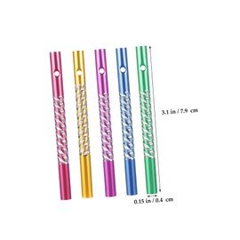 Garneck 50 Stück Windspielröhren Aus Aluminium Windspielzubehör Vorgebohrtes Design Für Heimdekoration Und Außendekoration