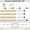 Extra Long Curtain Rods for Windows 72 to 144 Inch,