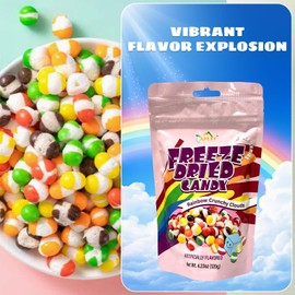 Apexy Freeze Dried Candy - Freeze Dried Rainbow Candy Assorted Flavor - Dehydrated, Crunchy, Colorful Treats & Snacks for Kids & Adults - Packed in a Resealable Pouch (Original Rainbow Crunchy Clouds 12.69oz (360g))