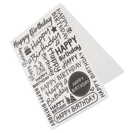 Happy Birthday Embossing Folder, Background Stamps Decorative Accessories Stamps Folder for Card Making DIY Handcraft Booking Stamp Photo Album Decoration