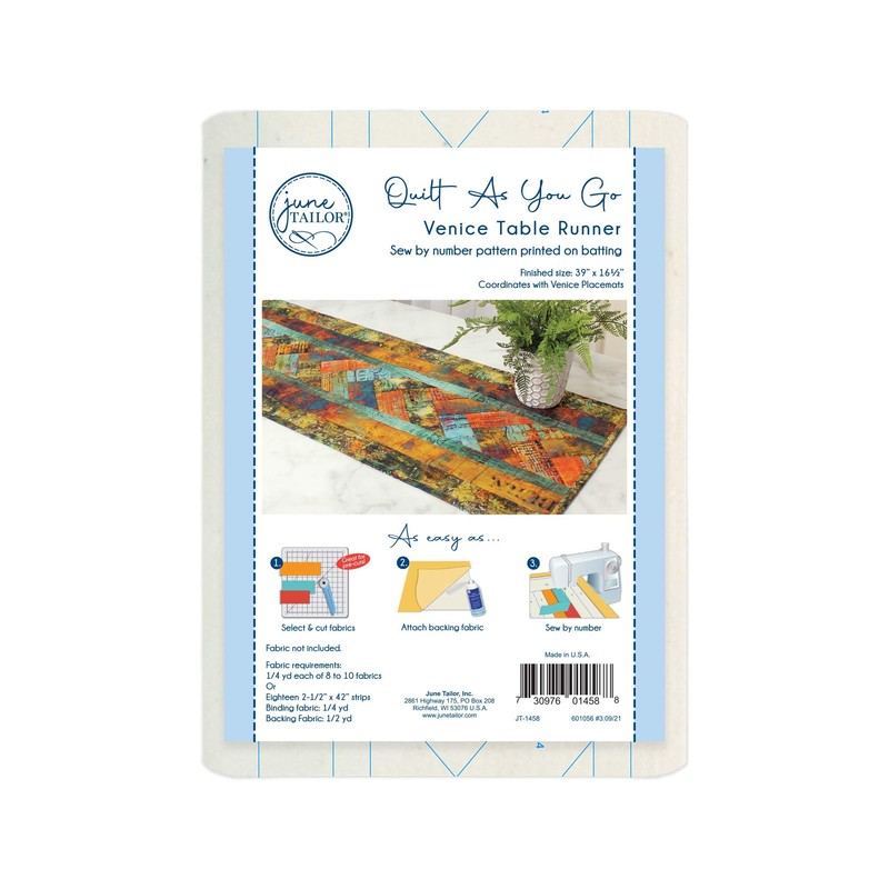 JUNE TAILOR, INC. Quilt ASYOUGO Runner Venice, One Size