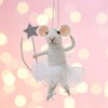 Sass & Belle Fairy Mouse with Star Wand Felt Hanging