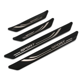 Beautost for Lexus NX 250/350/350 F Sport/350h/450h+/450h+ F Sport 2022 2023 2024 2025 Outside Door Sill Scuff Plate Guard Cover Trim Sport Style Stainless Steel (Black)