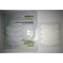 Alluring Mini Under Gel Eye Pads Lint Free for Eyelash Extensions (QTY:20 pairs (10 pouches))