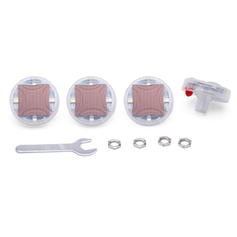 Car Tire Wheel Lights, 4Pcs Air Valve, Solar Valve Cap