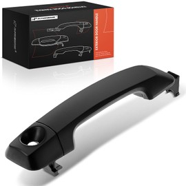 A-Premium Front Driver or Passenger Side Exterior Door Handle with Keyhole Compatible with Toyota Tundra 2007-2019, Textured Black, Replace# 69217-0C010