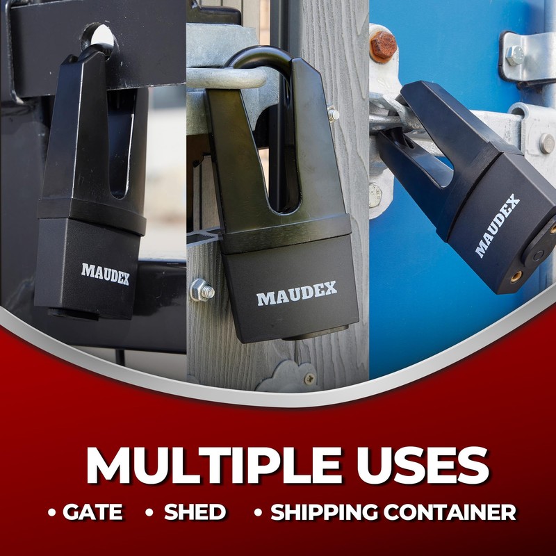 Maudex® MDL60 High Security Padlock for Outdoor Use - [10