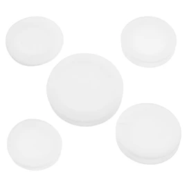 Gadpiparty 5pcs Pvc Round Stoppers for Piggy Banks Flexible Replacement Caps for Money Saving Boxes Stylish and Versatile Design