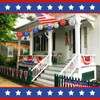 Baquler 18 Pcs Memorial Day Decorations Paper Lanterns Paisley Patriotic