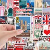 After London Stickers for Laptop (50 Pieces), Gift for Children,