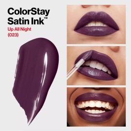Revlon ColorStay Satin Ink Long Lasting Lipstick with Vitamin E, 023 Up All