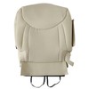 FZJDSD Tan Driver Side Bottom Perforated Microfiber Leather Replacement Seat
