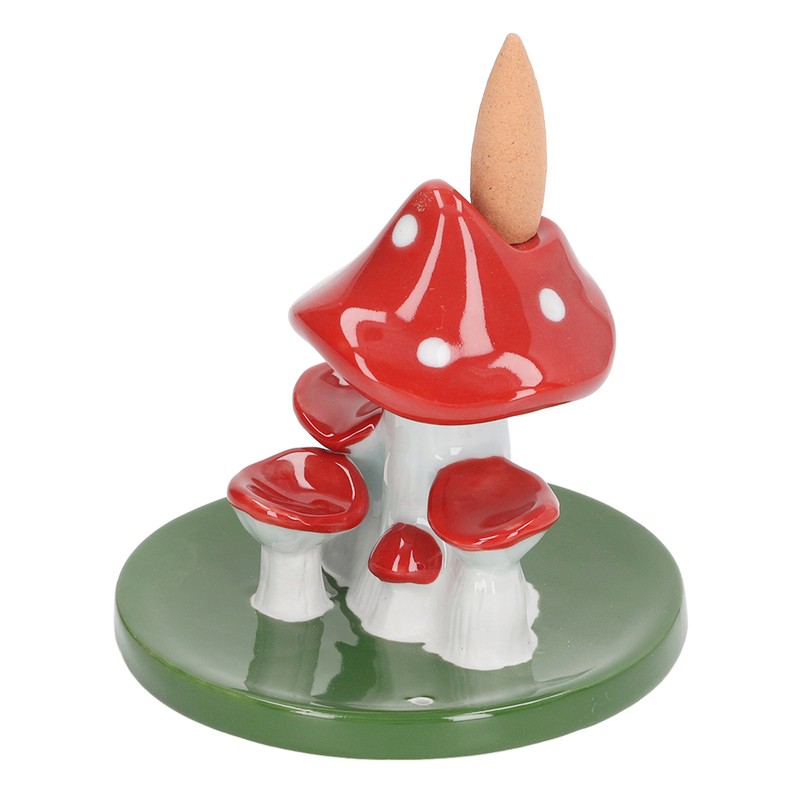 Mushroom Backflow Incense Burners Cute Waterfall Incense Holder with 20