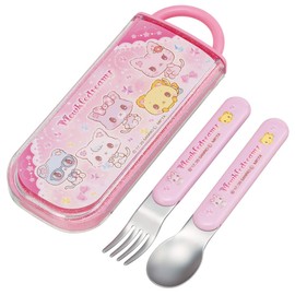 Skater Sanrio Children's Spoon and Fork Set, Mucul Dreamy Friends, 5.1 inches (13 cm), CC2 Made in Japan