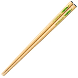 Wakasa Lacquer 264352 Chopsticks for Kids, Mini Zoo, Crocodile, Dishwasher Safe, Natural Wood, 6.5 inches (16.5 cm), Green, Made in Japan