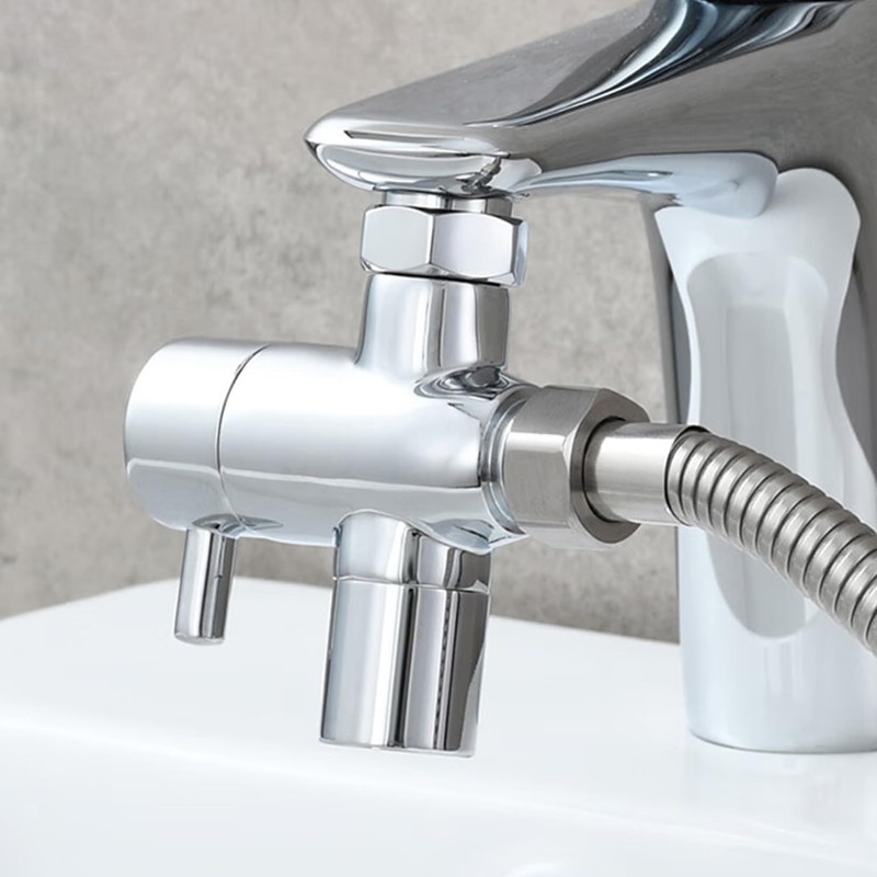 Roscid 3 Way Shower Diverter Valve, Solid Brass Shower Diverter
