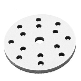 Sanding Pads, 150 mm Diameter, Soft Buffer, Sponge, Interface, Cushion, Sandpaper Discs for Sander for Uneven Polishing (6 Inch 15 Holes)