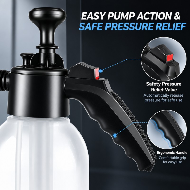 2L Hand Pressure Foam Sprayer for Car Washing – Fan