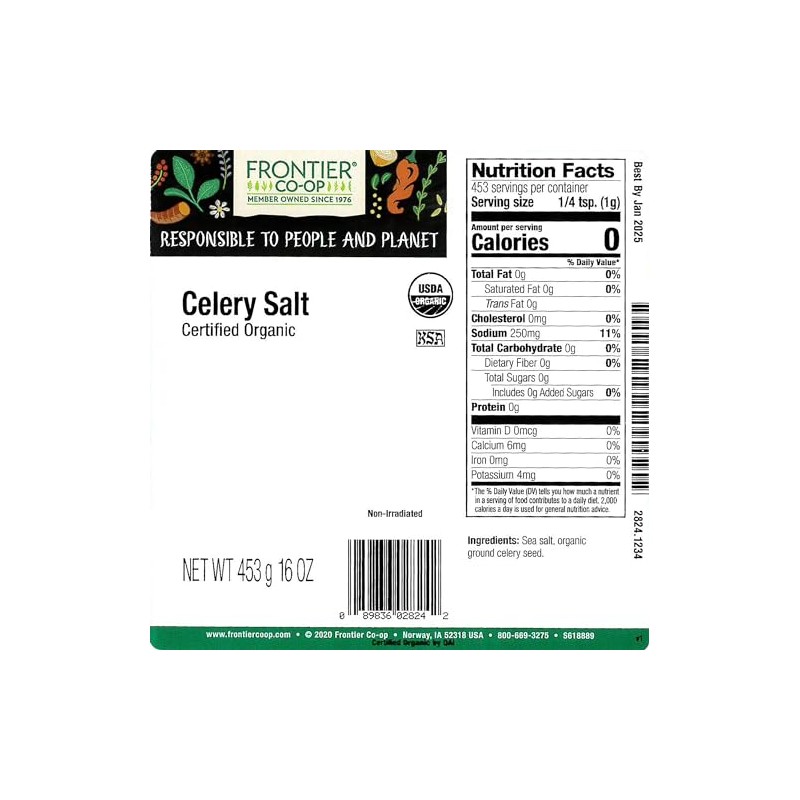 Frontier Co-op Organic Celery Salt 1lb