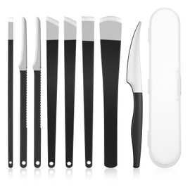 8 Pcs Pedicure Knife Set, Ingrown Toenail Removal Kit Callus Shaver Tool with A Storage Box, Correction Foot Scraper Clipper Foot Pedicure Nail Remover Kit for Dead Skin Corn File Salon Home Use